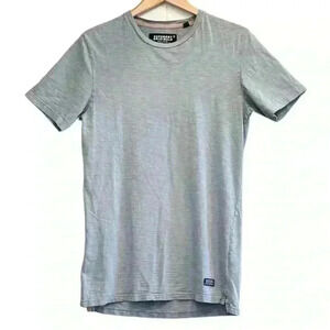 🌈 6/$60, Super Dry Men’s, Long Torso, Grey, Light Blue, Medium